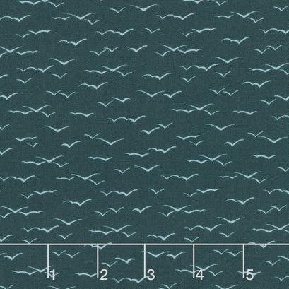 Pirates Ahoy - Waves Teal Yardage