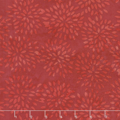 Freedom Batiks - Dahlia Dark Red & Light Red Yardage