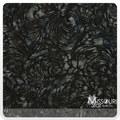 Artisan Batiks - Elementals Whirlwind Licorice Yardage