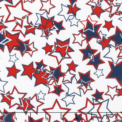 Simply American - America's Stars White Yardage