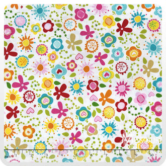 Summer Breeze - Main White Yardage