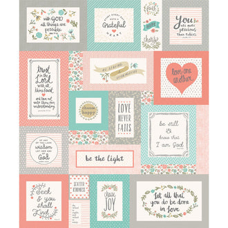 Heart and Soul - Heart Aqua Digital Printed Panel