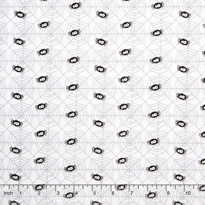 Ghouls and Goodies - Ghouls Spider White Yardage