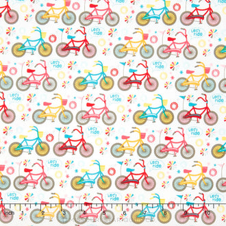 Girl Crazy - Bikes Cream Yardage