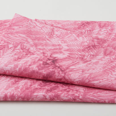 Nature's Contours - Shibori Woodgrain Pink 2 Yard Cut