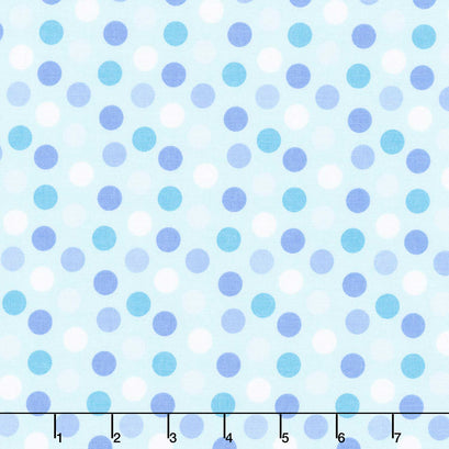 Special Delivery - Dots Blue Yardage