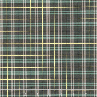 Winter Dreams - Gingham Black Metallic Yardage