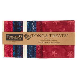 Tonga Treats Batiks - Patriots Minis