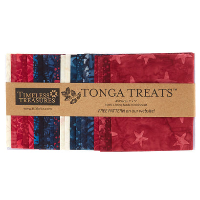 Tonga Treats Batiks - Patriots Minis