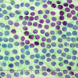 Tonga Batiks - Tahiti Large Dots Bora Bora Yardage