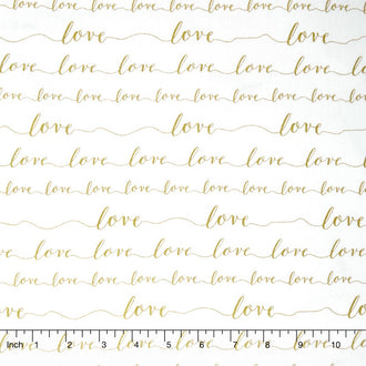 Love - Love Holiday Metallic Yardage