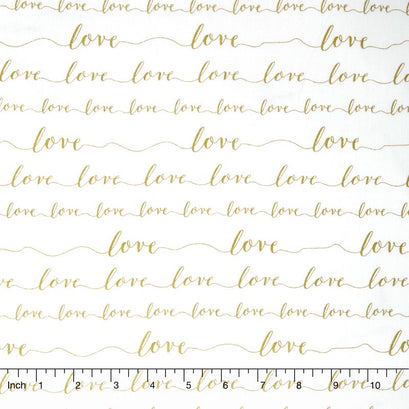 Love - Love Holiday Metallic Yardage