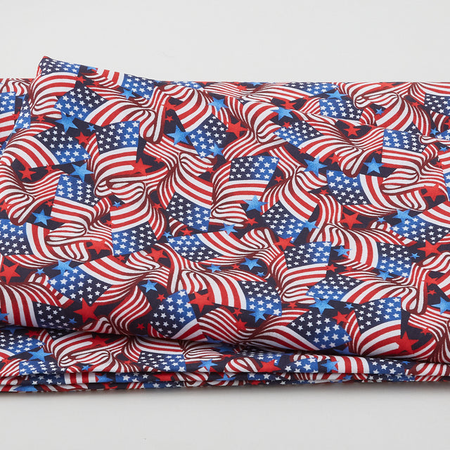 Red, White & Starry Blue Too - Flags Multi 108" Wide 3 Yard Cut Primary Image