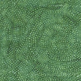 Tonga Batiks - Colorwheel Forest Dotty Spiral Hunter Yardage