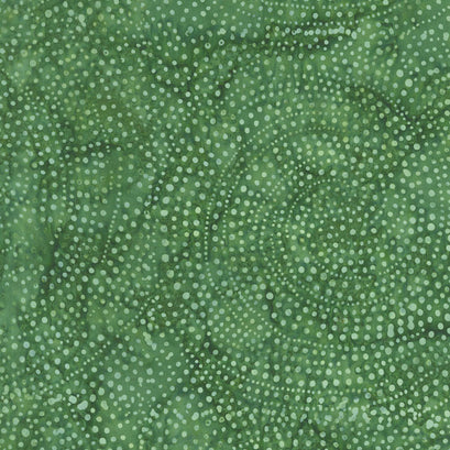Tonga Batiks - Colorwheel Forest Dotty Spiral Hunter Yardage