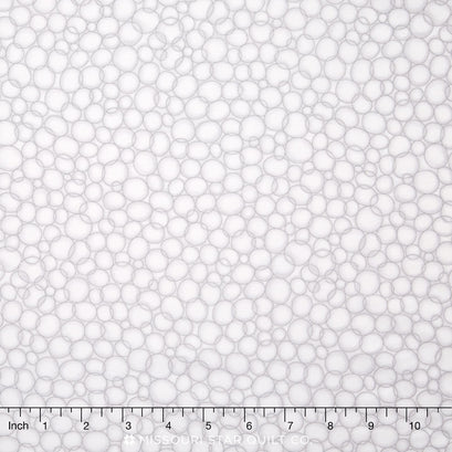 Drawn - Bubbles Pewter Yardage