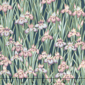 Imperial Collection 14 - Garden Colorstory Flowers Garden Metallic Yardage