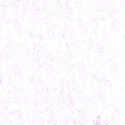 Poetic Bouquet Batiks - Bluebonnet White Yardage