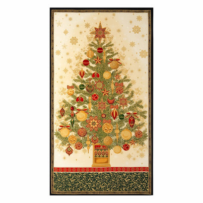 Winter's Grandeur - Holiday Metallic Panel
