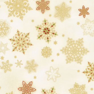 Holiday Flourish 10 - Holiday Snowflakes Holiday Metallic Yardage