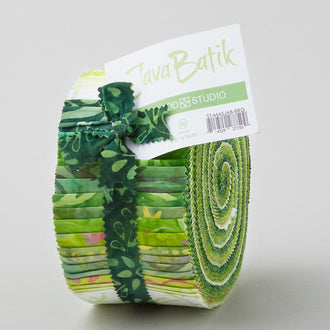 Java Batiks Bright Green Favorites Strips