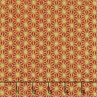 Imperial Collection 14 - Stars Crimson Metallic Yardage