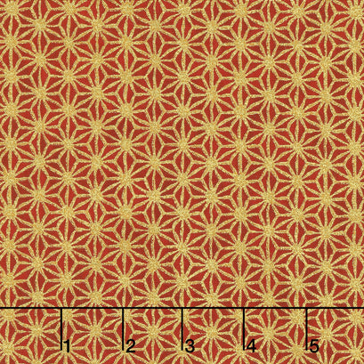 Imperial Collection 14 - Stars Crimson Metallic Yardage