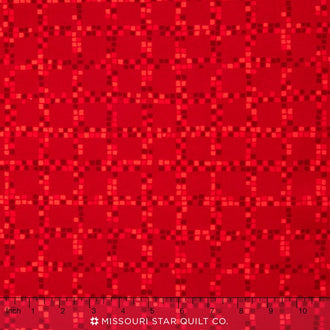 Color Union - Red Squares Yardage