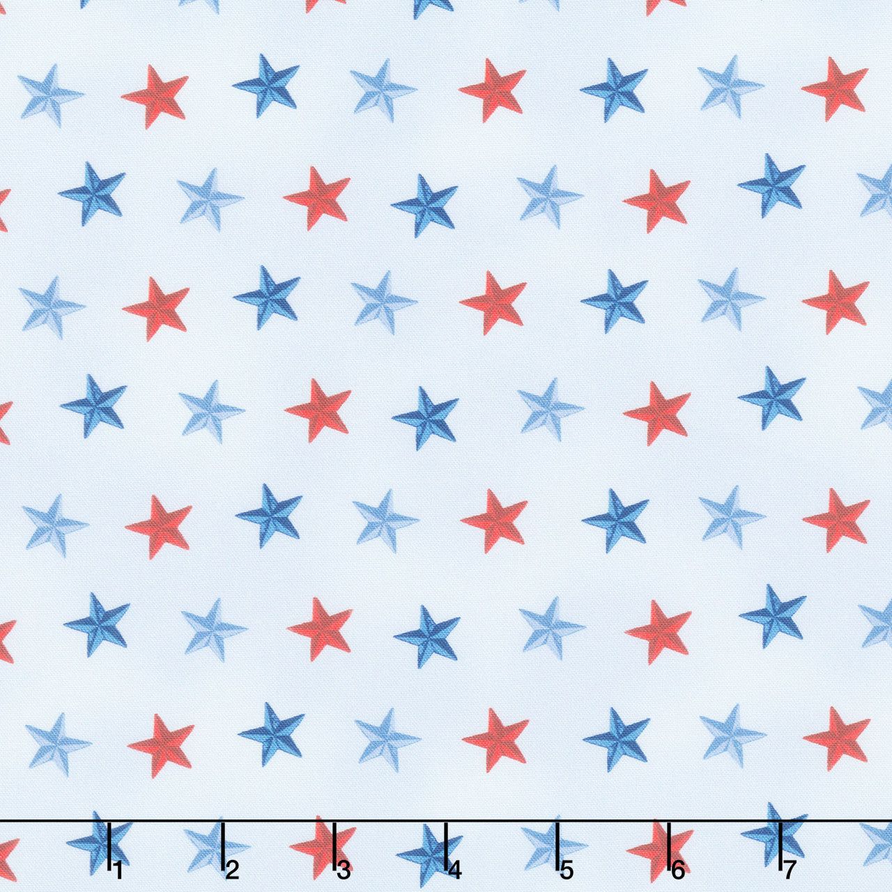 Faith, Family, Freedom - Stars of Freedom Light Blue Yardage Primary Image