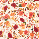 Thankful (Robert Kaufman) - Florals Cream Yardage Primary Image