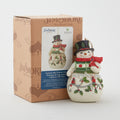 Jim Shore Heartwood Creek Snowman with Cardinal Ornament Alternative View #1