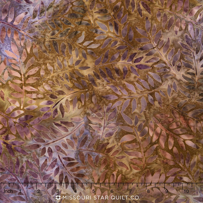 Artisan Batiks - Bountiful Foliage Leaves Plum Yardage