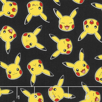 Pokemon - Pikachu Black Yardage