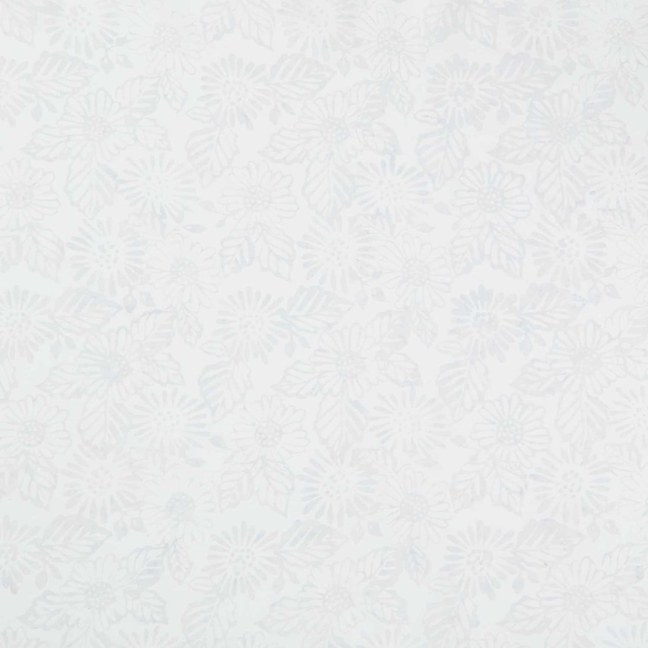 Tonga Batiks - Heron Daisy Flowers Cloud Yardage