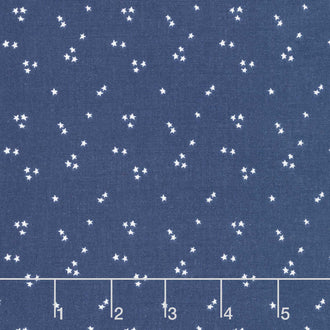 It Takes a Village - Shining Star Hero Blue Yardage