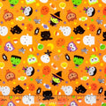 Ghouls and Goodies - Ghouls Main Orange Glow in the Dark Yardage
