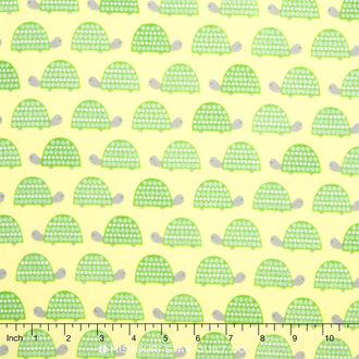 The Wild Bunch Flannel - Park Nature Turtles Yardage