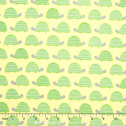 The Wild Bunch Flannel - Park Nature Turtles Yardage