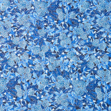 Holiday Flourish - Festive Finery - Blue ColorstoryPinecones Blue Yardage Primary Image