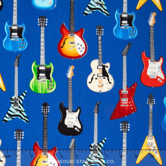 In Tune - Electric Guitars Blue Yardage