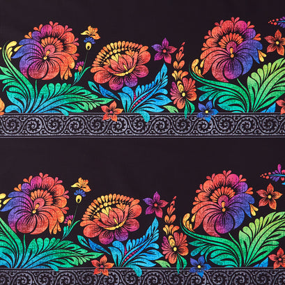Vivid - Floral Border Multi Yardage