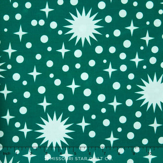Rhoda Ruth Wide - Stars and Dots Ultra Marine 108" Backing