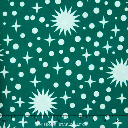 Rhoda Ruth Wide - Stars and Dots Ultra Marine 108" Backing