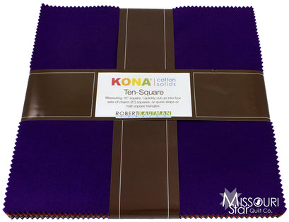 Kona Cotton - Dark Palette Ten Squares