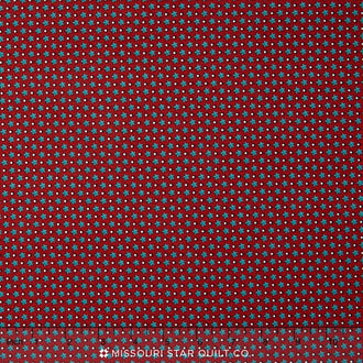 Americana II - Stars and Dots Red Yardage