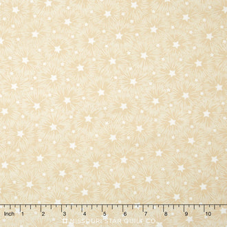 Patriotic for Quilts of Valor Foundation - Starburst Natural Yardage