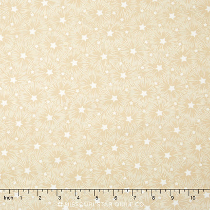 Patriotic for Quilts of Valor Foundation - Starburst Natural Yardage