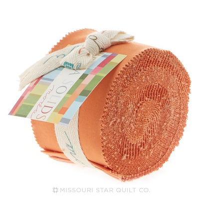 Bella Solids Ochre Junior Jelly Roll