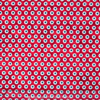 USA - Star Dots Red Yardage