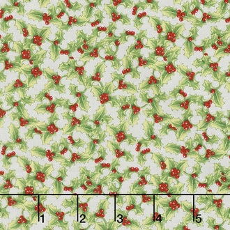 Anne of Green Gables Christmas - Holly Gray Yardage
